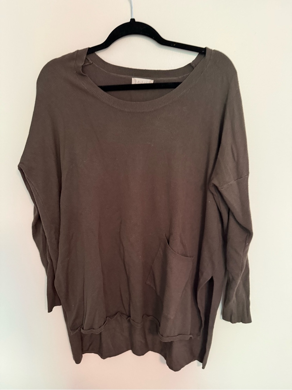 Altar'd State Olive Green Scoop Neck Sweater